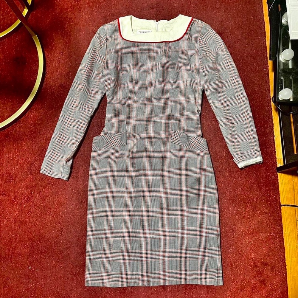 Vintage Talbots Plaid Pencil Dress - Women’s size 2 Petite